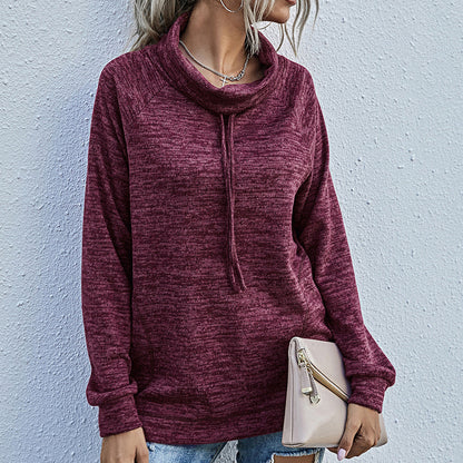 Pull femme décontracté avec col montant et poches pratiques Chic und Stil