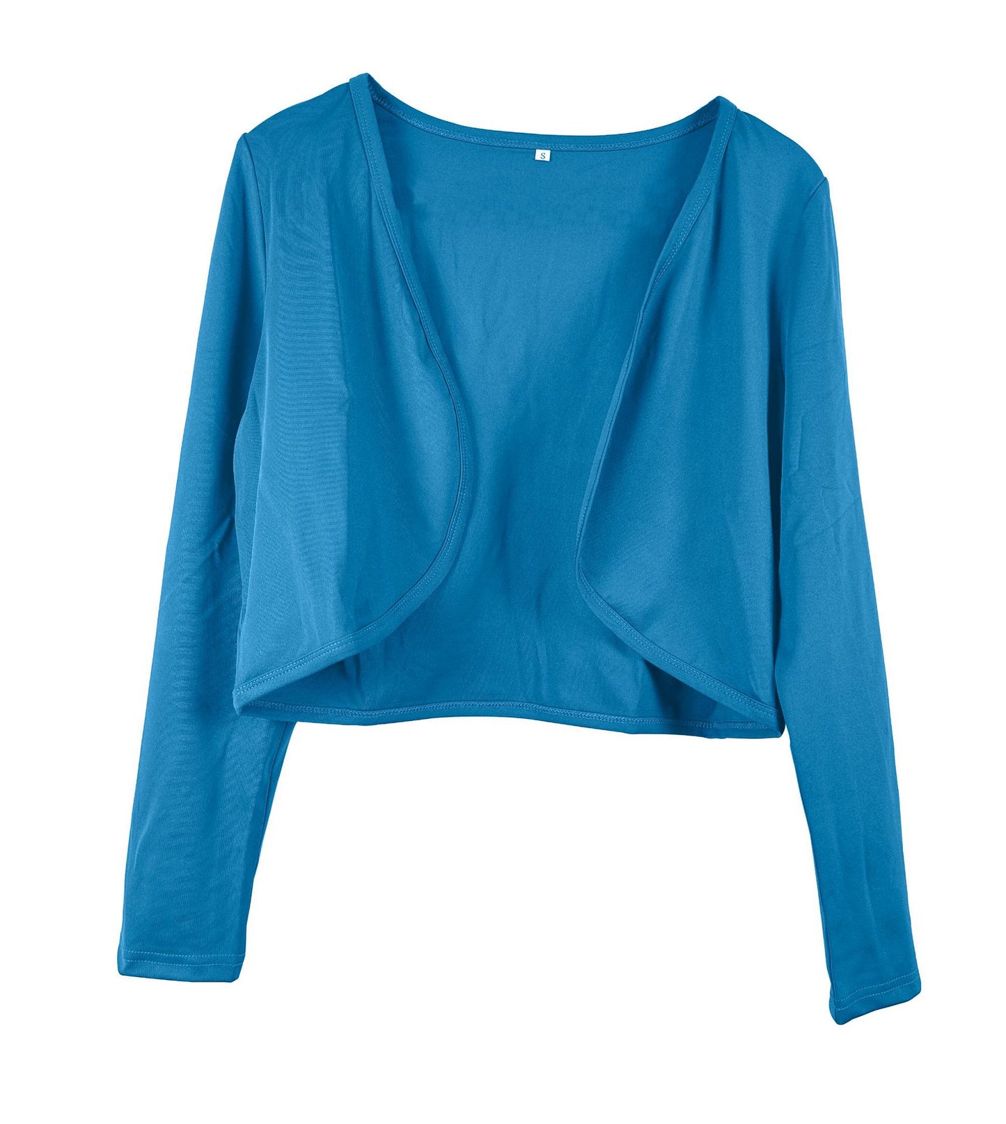 Cardigan court pour femme avec coupe ouverte et manches longues Chic und Stil