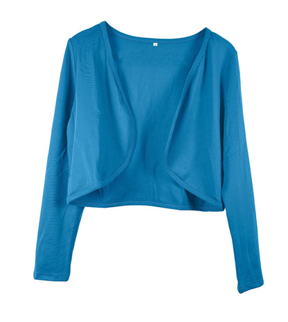 Cardigan court pour femme avec coupe ouverte et manches longues Chic und Stil