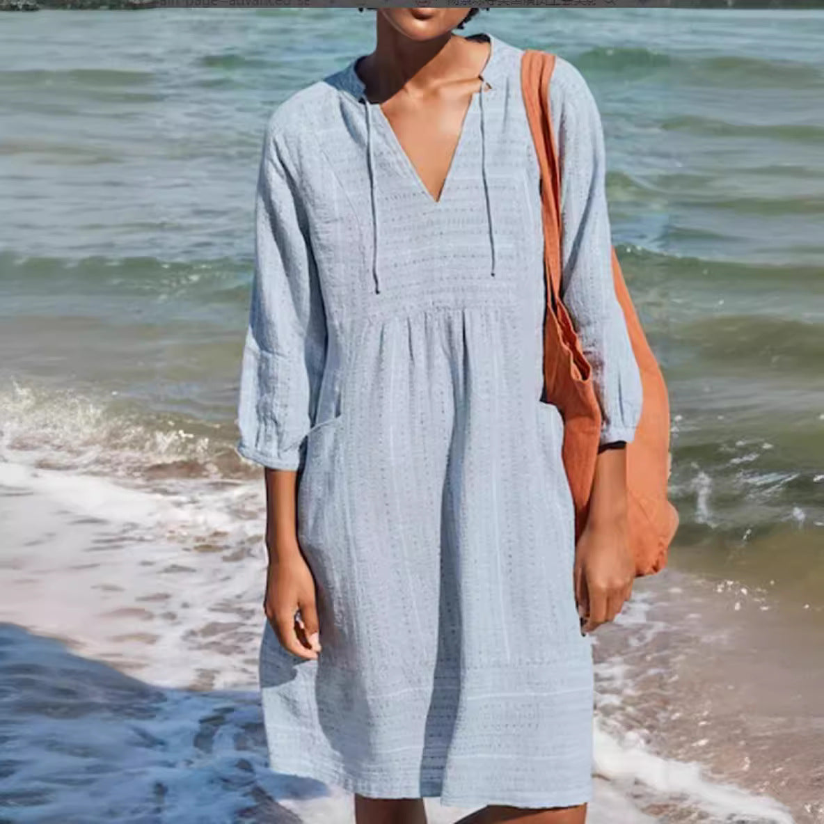 Robe d'été décontractée pour femmes avec capuche et poches Chic und Stil