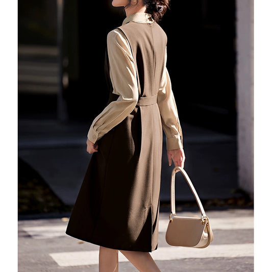 Robe chemise stratifiée élégante pour femmes Chic und Stil
