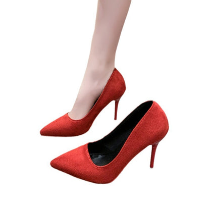 Dames Élégantes escarpins en dentelle avec talon transparent et matériau supérieur doux Chic und Stil