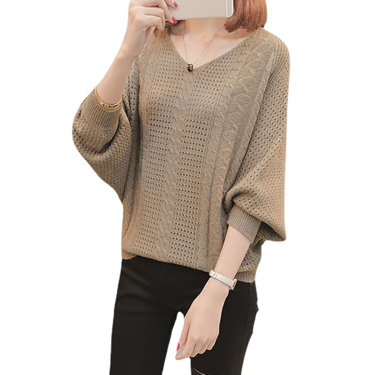 Pull en maille léger pour femmes avec décolleté en V et coupe mi-hanche Chic und Stil