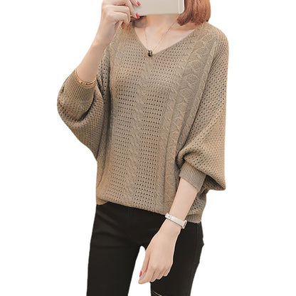 Pull en maille léger pour femmes avec décolleté en V et coupe mi-hanche Chic und Stil