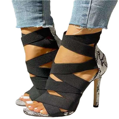 Dames élégants et tendance stilettos avec un design de bande flexible Chic und Stil