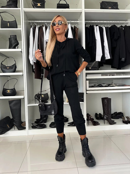 Dames décontracté et élégant vêtement de loisirs à capuche Chic und Stil