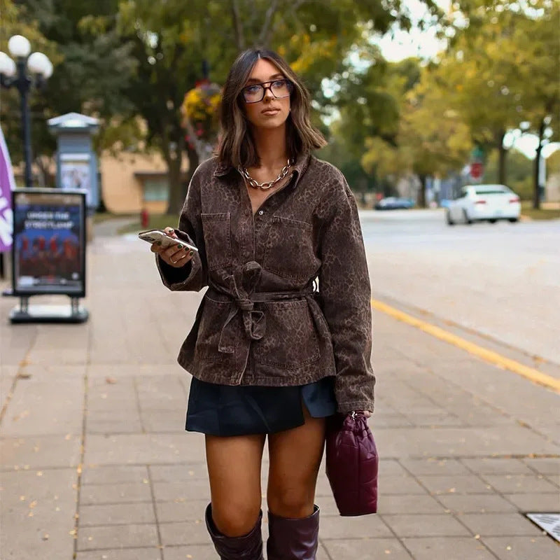 Animal print jacket for women Chic and Style