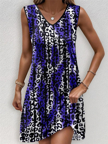Robe d'été pour femmes avec un élégant imprimé léopard et une coupe flatteuse Chic und Stil