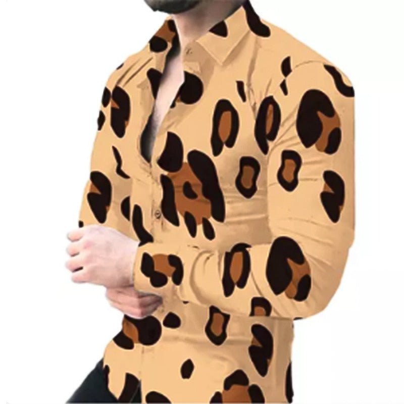 Chemise pour hommes avec un motif animal saisissant Chic und Stil