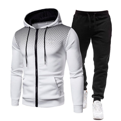 Men's hoodie and jogger pants set with breathable design Chic und Stil
