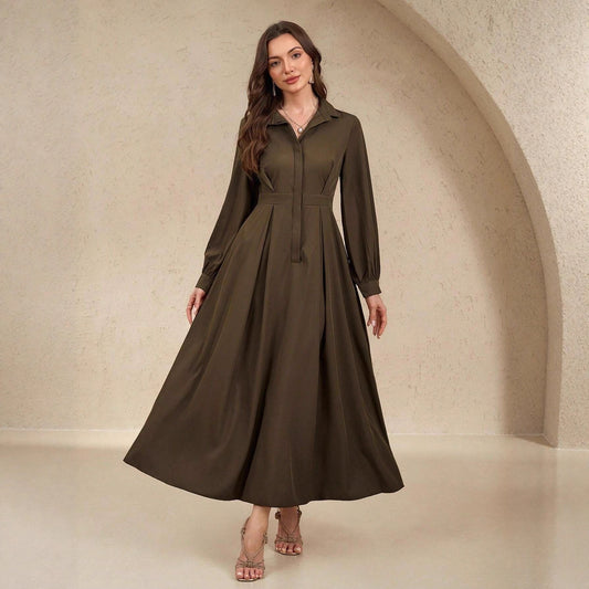 Robes chemises élégantes pour femmes avec jupe fluide et poches pratiques Chic und Stil