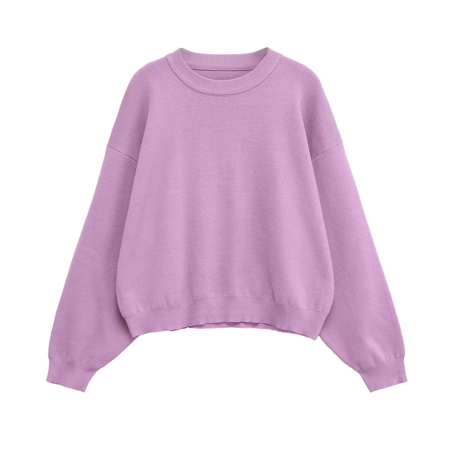 Dames pull-over décontracté oversize en tissu de sweat doux Chic und Stil