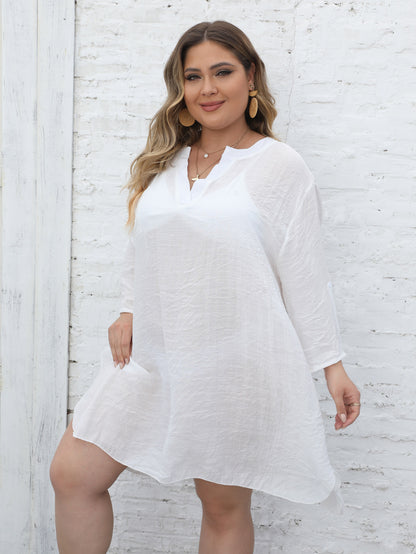 Femmes Robe Tunique de Plage Légère Chic und Stil
