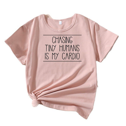 T-shirt de citation sur la parentalité décontracté pour femmes Chic und Stil