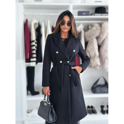 Dames Double-bouton Ceinture Survêtement Chic und Stil