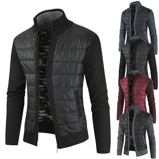 Functional jacket for men with modern high collar and innovative materials Chic and Style