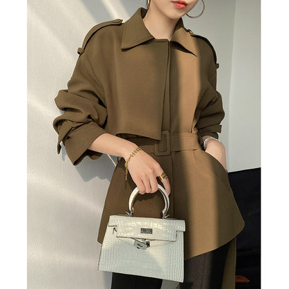 Veste trench utilitaire ceinturée pour femmes Chic und Stil