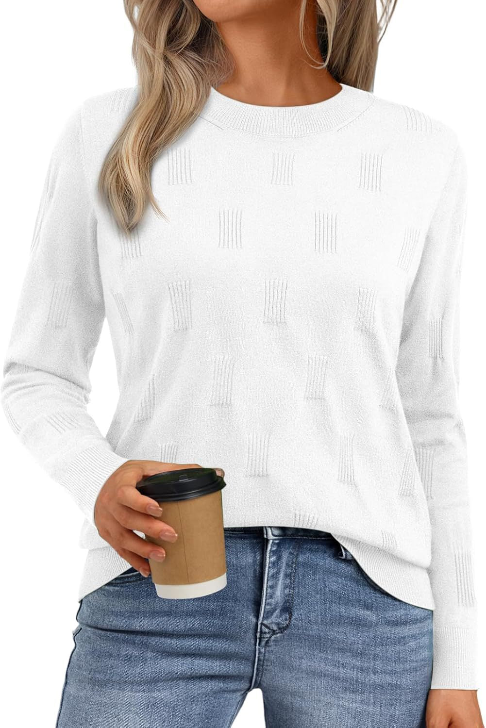 Pull en tricot pour femmes avec motif texturé et coupe décontractée Chic und Stil