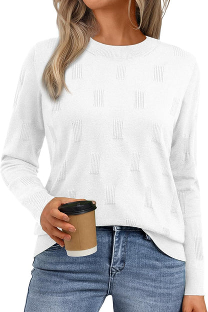 Pull en tricot pour femmes avec motif texturé et coupe décontractée Chic und Stil
