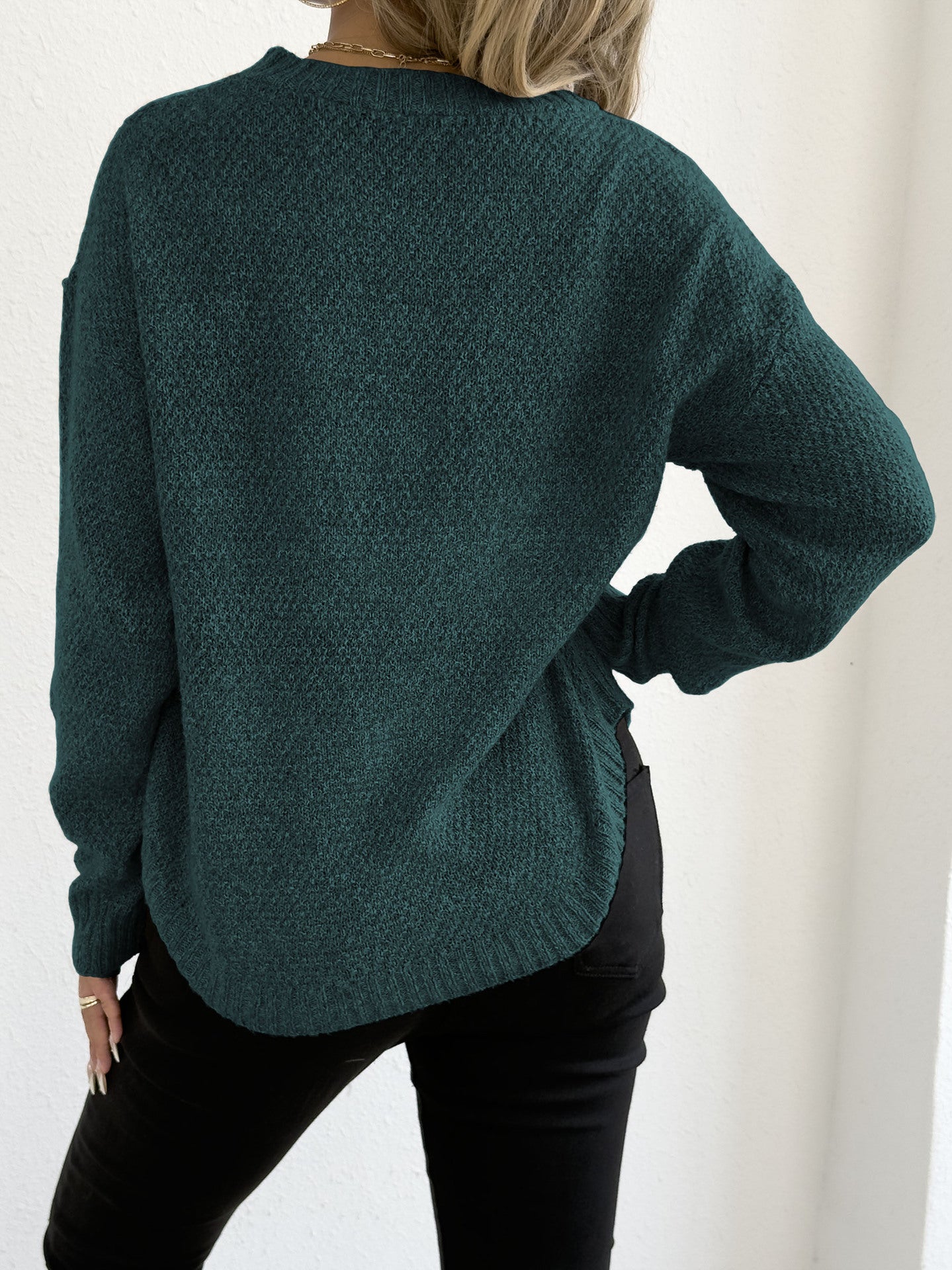 Pull en tricot décontracté pour femmes avec motif structuré de haute qualité Chic und Stil