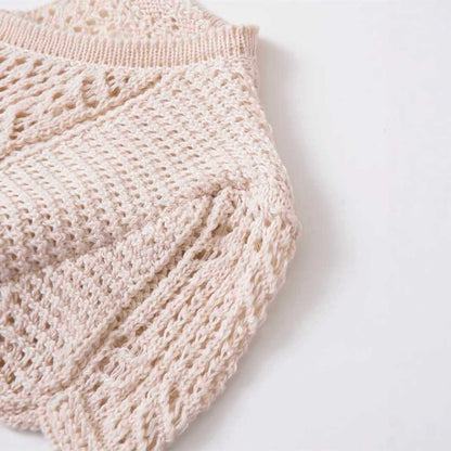 Dames cardigan en tricot confortable avec des boutons décoratifs et un design à volants tendance Chic und Stil