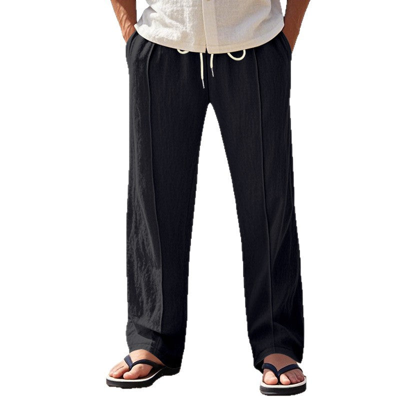 Casual beach pants for men with adjustable drawstring and breathable material Chic and Style