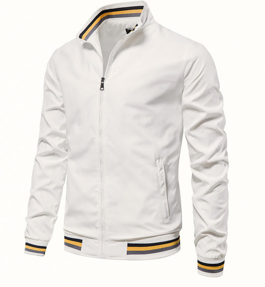 Veste bomber sportive pour hommes avec des poignets contrastés Chic und Stil