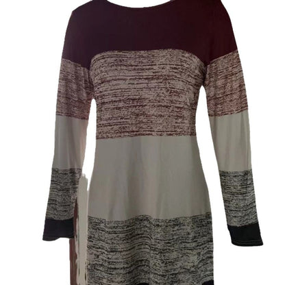 Robe de loisirs pour femmes avec motif rayé graphique et coupe décontractée Chic und Stil
