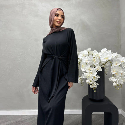 Robe maxi féminine tendance en tissu fluide avec des manches larges Chic und Stil