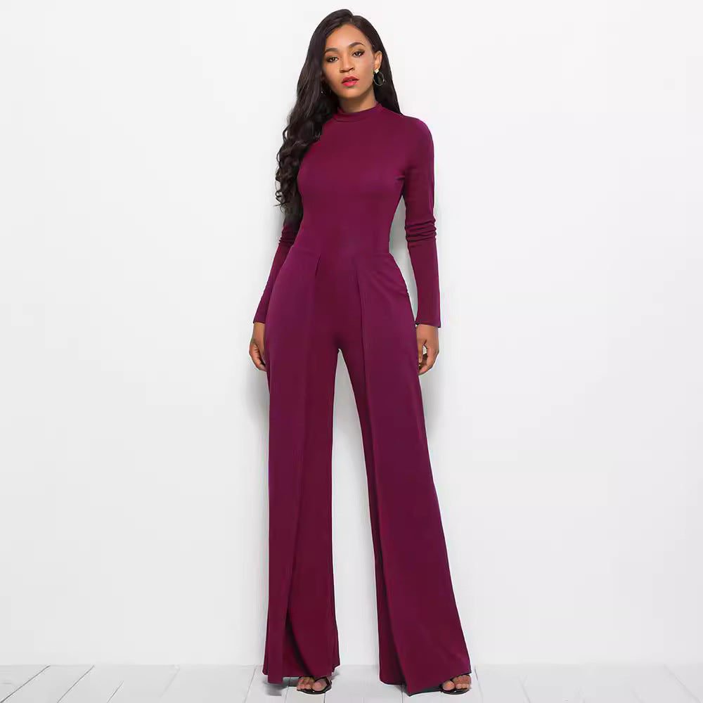 Dames élégant et fluide combinaison avec manches longues Chic und Stil