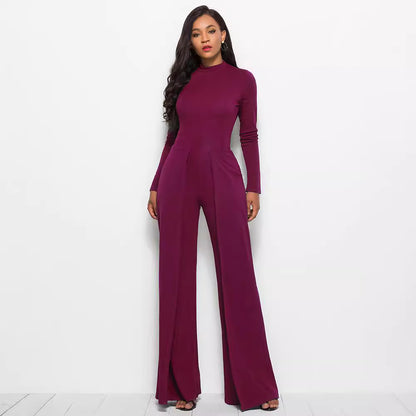 Dames élégant et fluide combinaison avec manches longues Chic und Stil