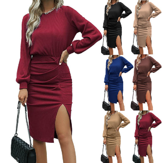 Robe portefeuille élégante pour femmes avec design froncé Chic und Stil