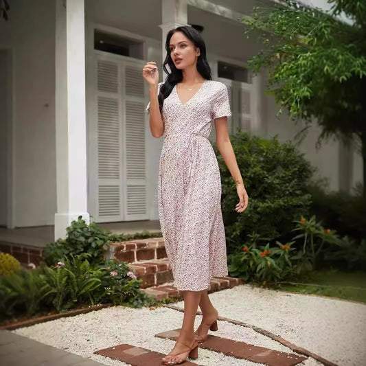 Robe maxi florale pour femmes Chic und Stil