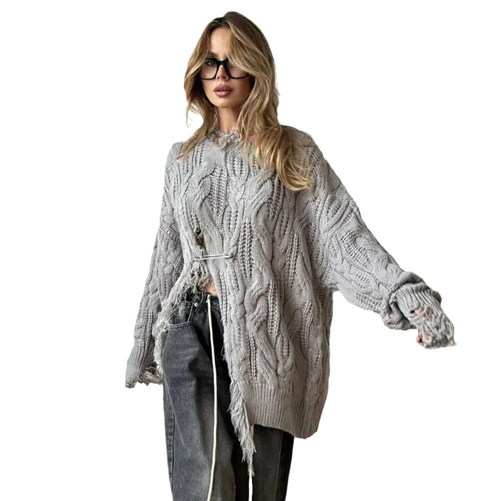 Pull en tricot surdimensionné pour femmes Chic und Stil