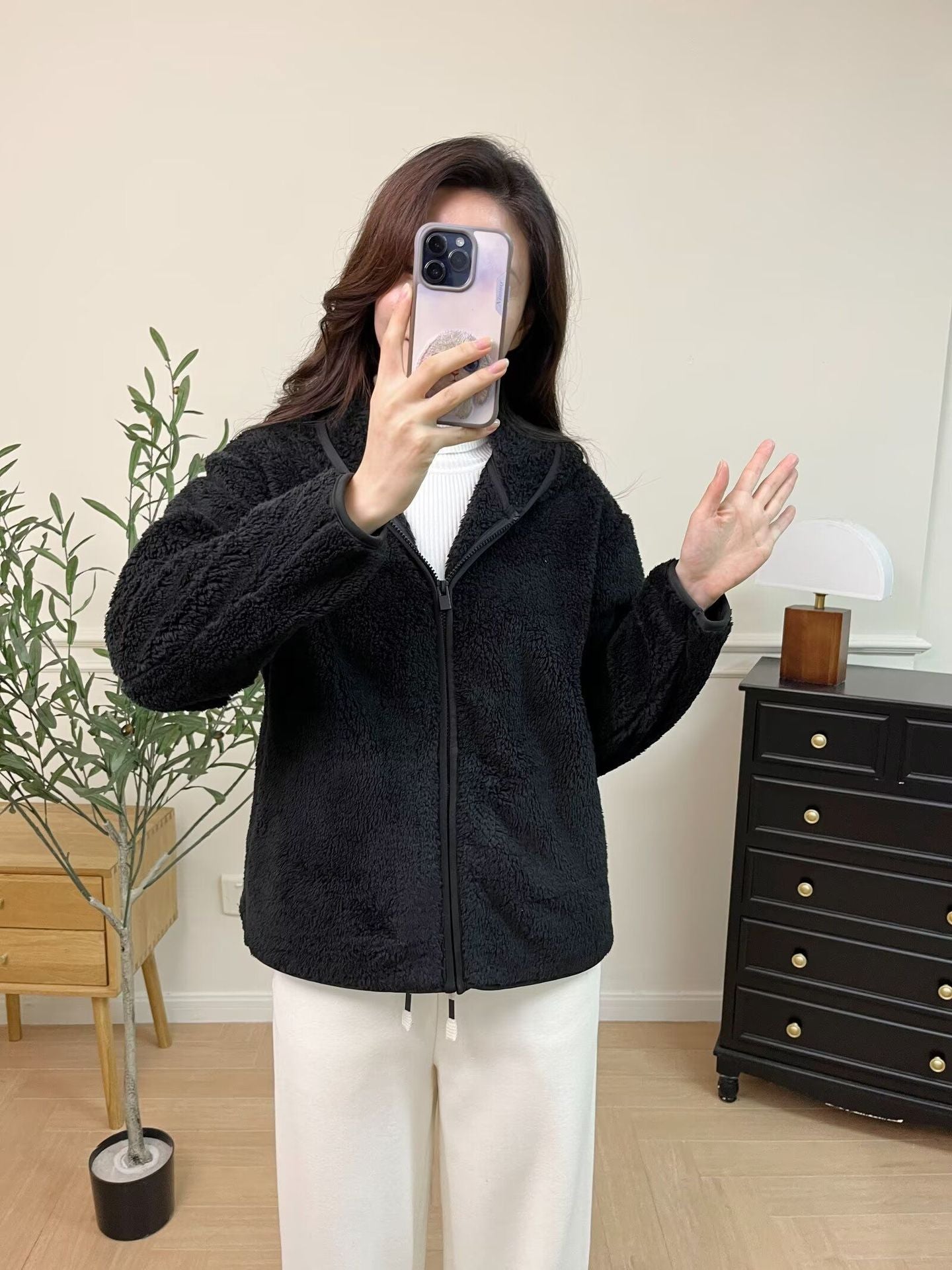 Veste en polaire pour femme, confortable et respirante, avec fermeture éclair intégrale Chic & Stil