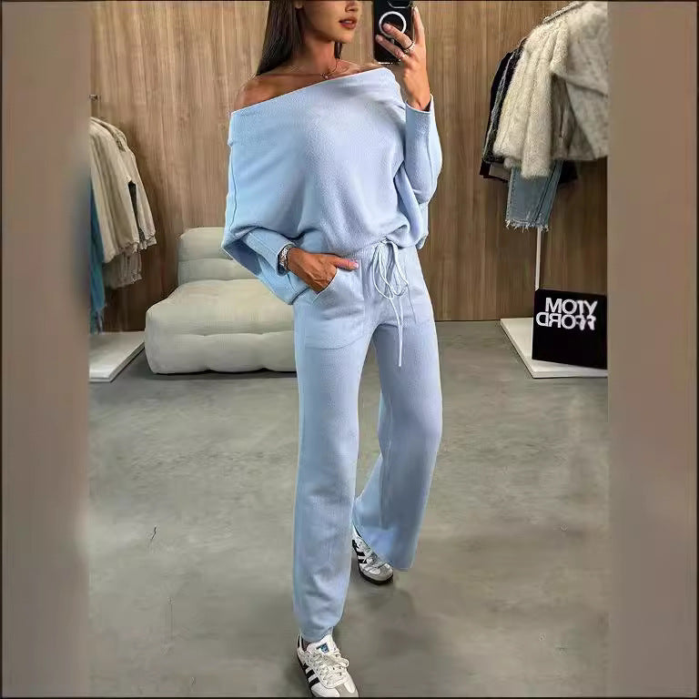 Dames ensemble tricot décontracté et élégant à coupe ample Chic und Stil