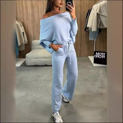 Dames ensemble tricot décontracté et élégant à coupe ample Chic und Stil