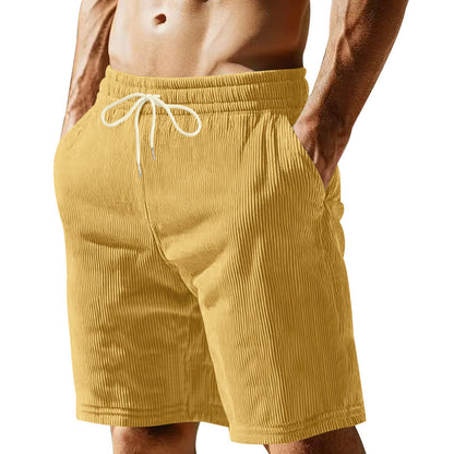 Shorts de sport pour hommes respirants avec taille élastique et cordon de serrage Chic und Stil