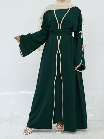 Robe maxi femme avec des détails de nœud élégants et une coupe fluide Chic und Stil