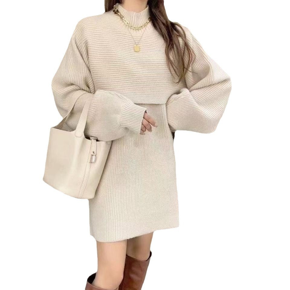 Robe en tricot élégante pour dames avec des manches volumineuses et une coupe confortable Chic und Stil