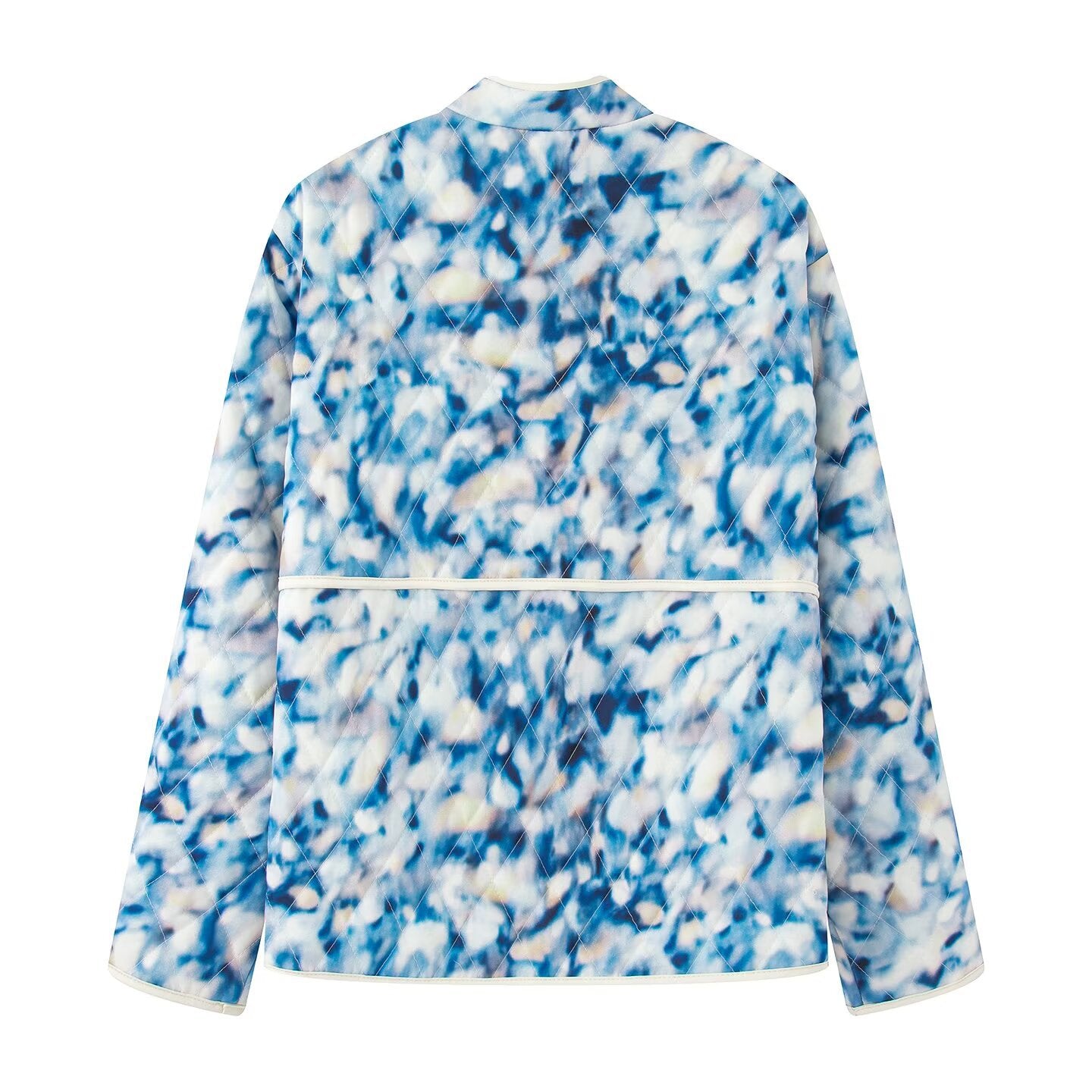 Dames exceptionnel manteau matelassé avec motifs floraux et poches pratiques Chic und Stil