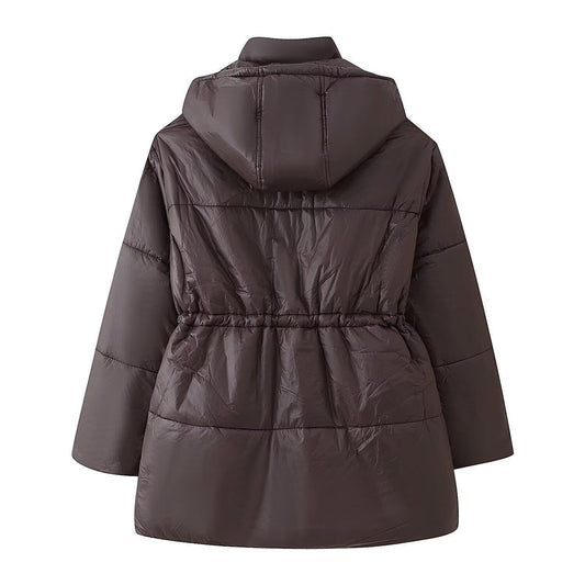 Dames blouson de transition matelassé avec capuche et poches pratiques Chic und Stil