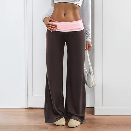 Loose sports pants for women with a high waist and comfortable elastane Chic and Style