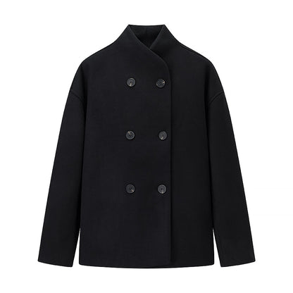 Women wool coat with classic cut Chic and Style