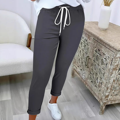 Pantalon de jogging de loisir pour femmes avec taille élastique Chic und Stil