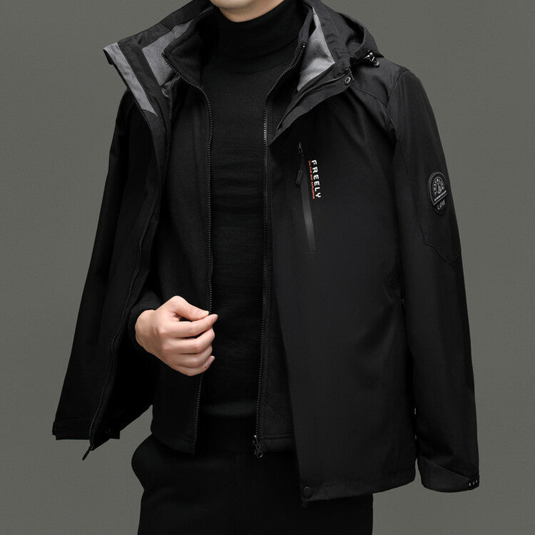 Functional jacket for men with innovative water-repellent properties Chic and Style