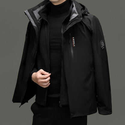 Functional jacket for men with innovative water-repellent properties Chic and Style