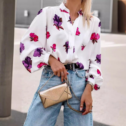 Blouse élégante pour femmes avec impression florale Chic und Stil
