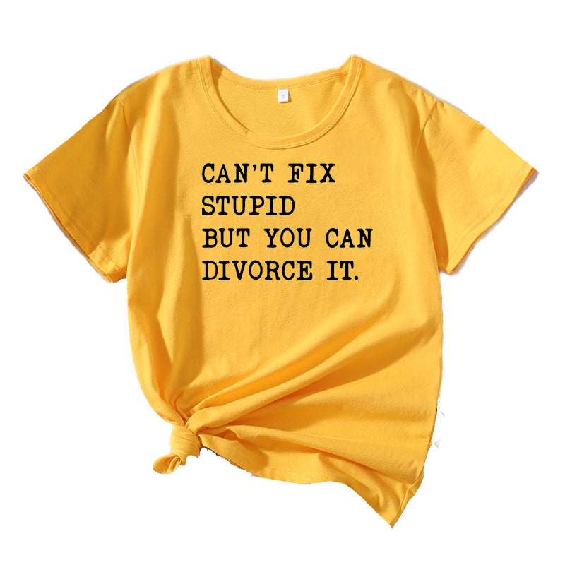 Dames Casual Citables T-shirt Graphique Chic und Stil