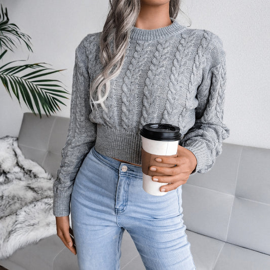 Pull en tricot pour femmes avec motif en torsades et coupe ajustée Chic und Still